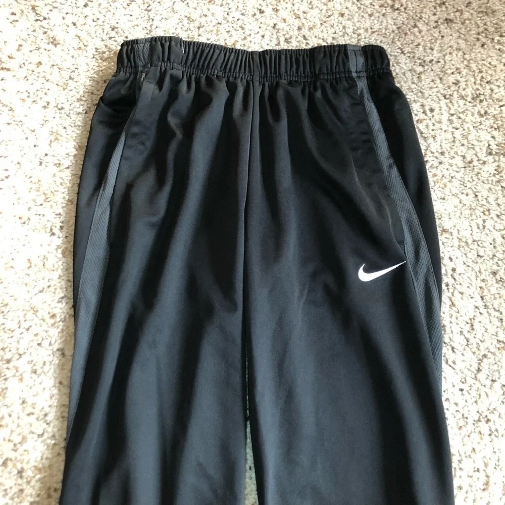 Nike Black & Gray Stripe Joggers Size XS
